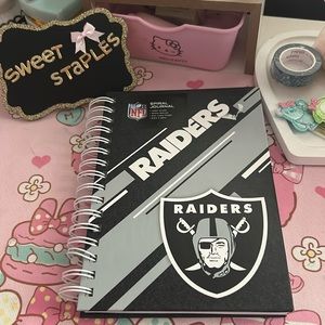 🏈NFL Raiders 🏈 journal spiral notebook 📓 hard cover 6”x8”